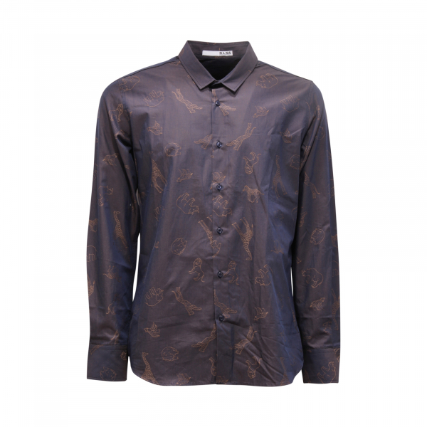 6615AR camicia uomo S.L.56 man shirt blue