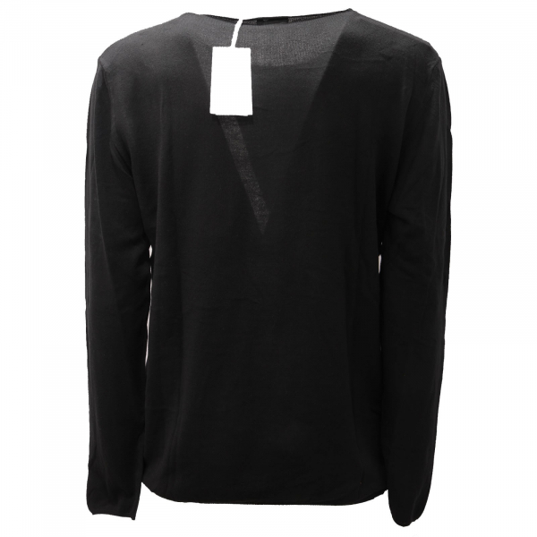 6618AE maglione uomo OFFICINA36 black cotton sweater man
