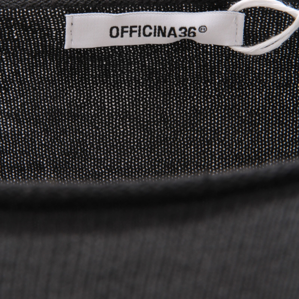 6618AE maglione uomo OFFICINA36 black cotton sweater man