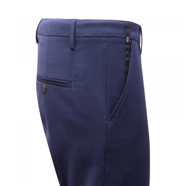 6623AV PANTALONE UOMO DONDUP MAN WOOL TROUSERS BLUE