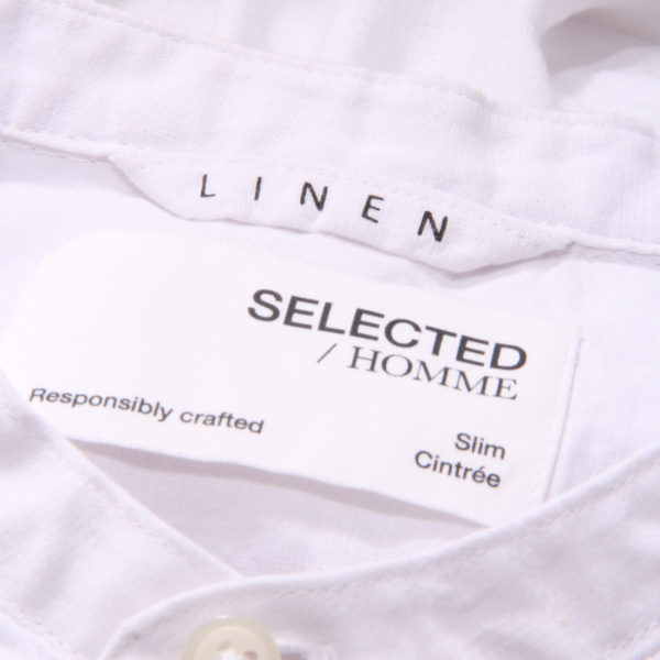 6626AR camicia uomo SELECTED HOMME SLIM man cotton/linen