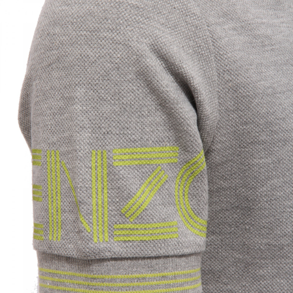 6631K polo bimbo BOY KENZO KIDS cotton grey polo t-shirt