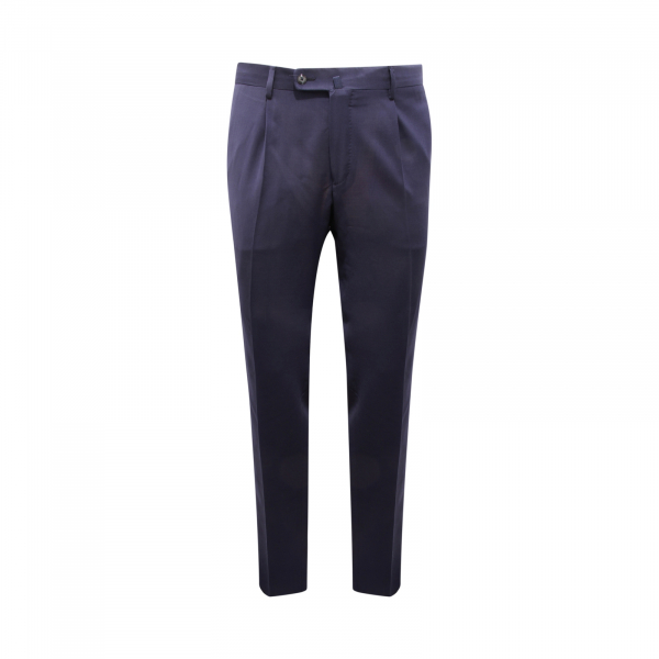 6634AV PANTALONE UOMO VIGANO' 1959 MAN WOOL BLEND TROUSERS BLUE
