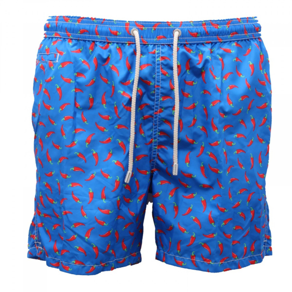 6640AH costume boxer uomo MC2 SAINT BARTH bluette beachwear man