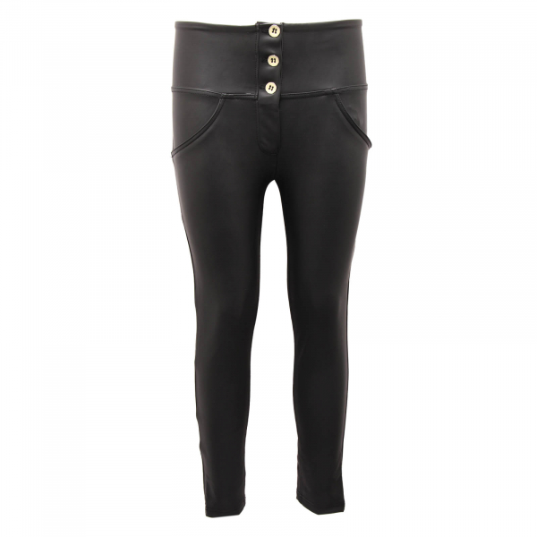 6646AM pantalone donna FREDDY woman vegan leather trousers black