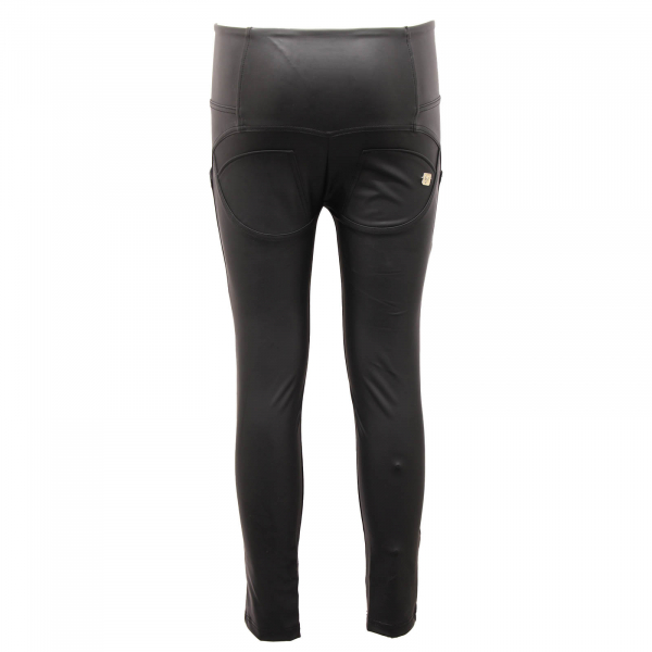 6646AM pantalone donna FREDDY woman vegan leather trousers black