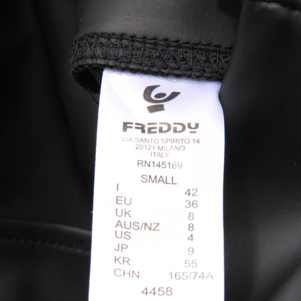 6646AM pantalone donna FREDDY woman vegan leather trousers black