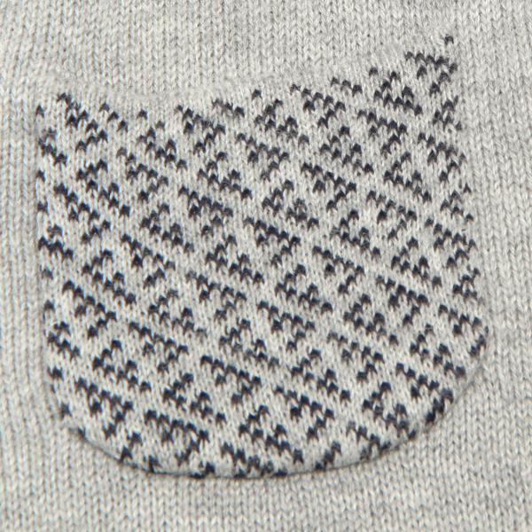 6650G smanicato bimbo grigio blu FENDI maglione cotone sweater kids