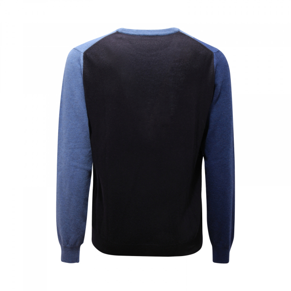 6657AQ maglione uomo FERRANTE man wool sweater blue