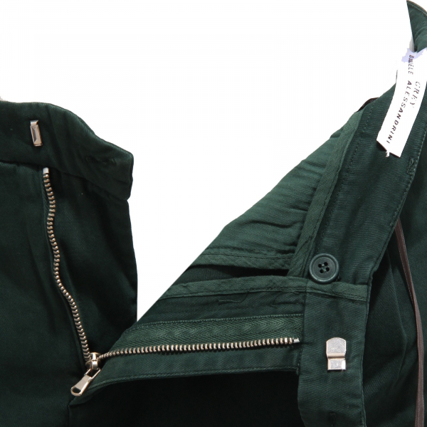 6662Q pantalone uomo GREY DANIELE ALESSANDRINI verde trousers men