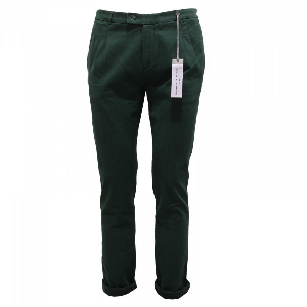 6662Q pantalone uomo GREY DANIELE ALESSANDRINI verde trousers men