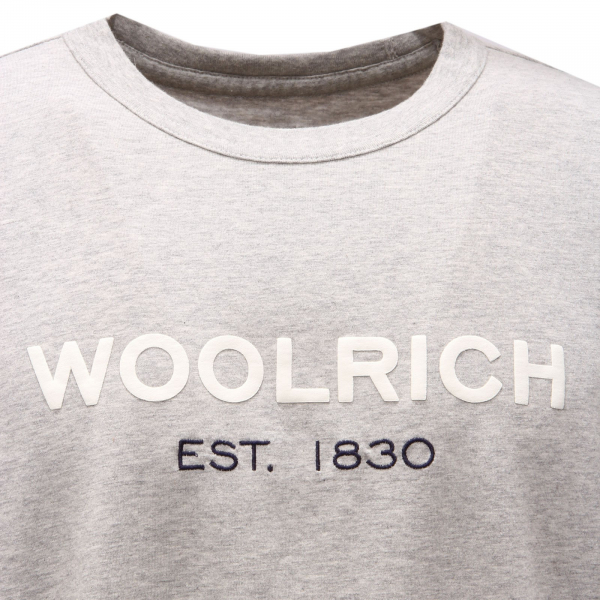 6668AF maglia uomo WOOLRICH grey melange cotton t shirt men
