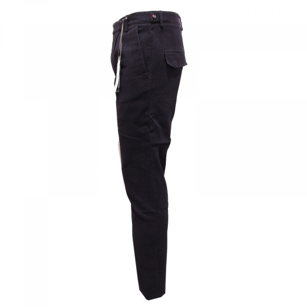 6679Q pantalone uomo DANIELE ALESSANDRINI GREY blu pant trouser men