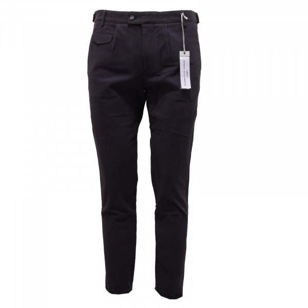6679Q pantalone uomo DANIELE ALESSANDRINI GREY blu pant trouser men