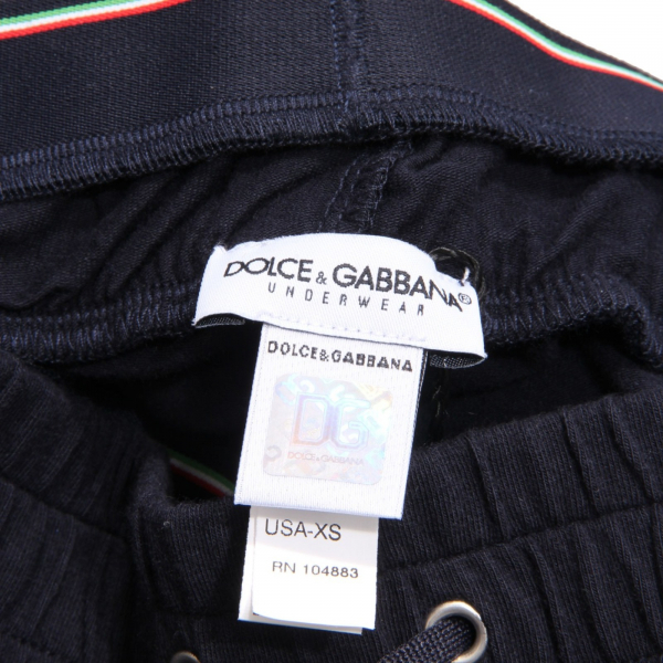 6687AL pantalone pigiama uomo DOLCE&GABBANA UNDERWEAR man pajama pants blue