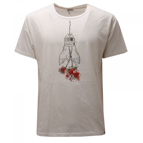 6689AE maglia uomo OFFICINA36 off white cotton t-shirt man