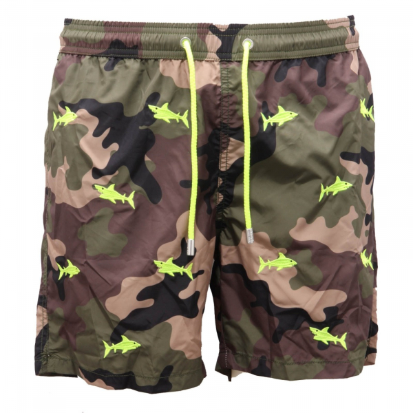 6691AH costume uomo MC2 SAINT BARTH camouflage beachwear man
