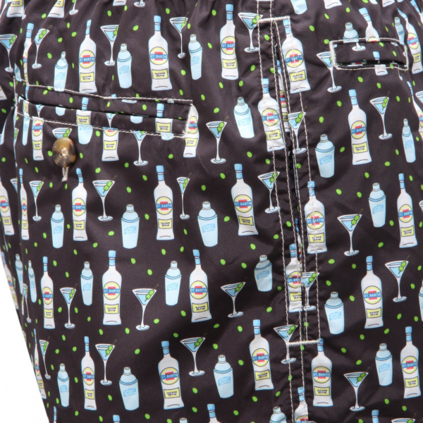 6702AH costume uomo MC2 SAINT BARTH black beachwear man