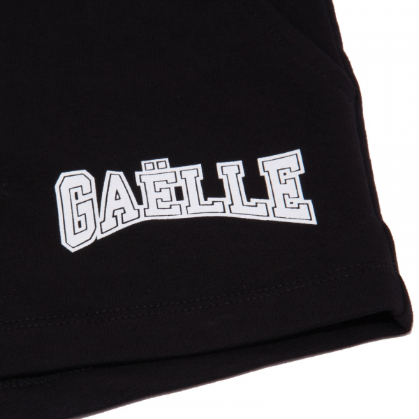 6708AB bermuda bimba GIRL GAELLE PARIS black shorts kids