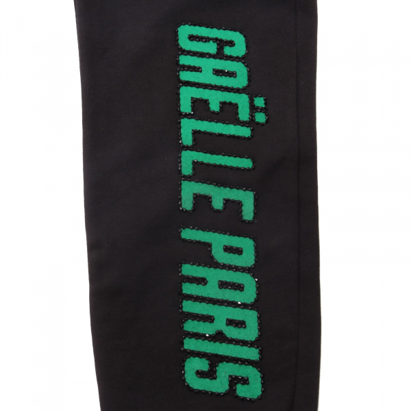 6713AC pantalone tuta bimba girl GAELLE black sweatpants kid