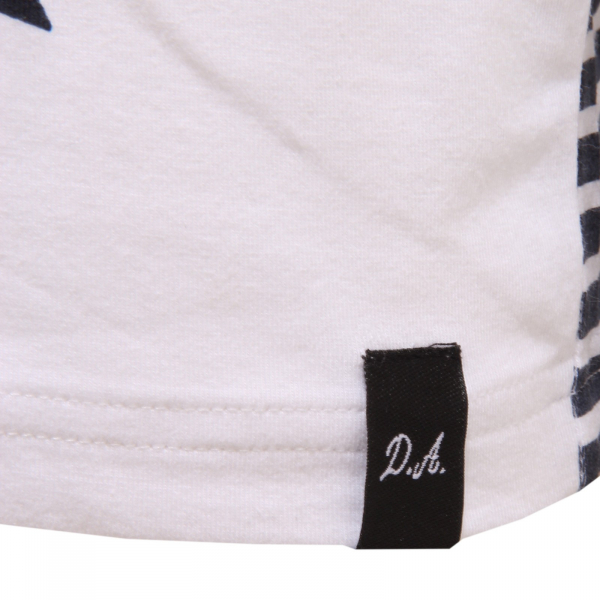 6733S maglia bimbo DANIELE ALESSANDRINI bianco/blu t-shirt kid