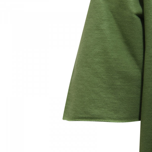 t-shirt men verde H053 maglietta felpa 