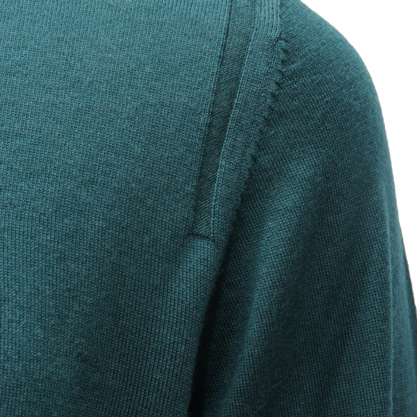 6737AF maglione uomo PAOLO PECORA green wool turtle neck sweater men