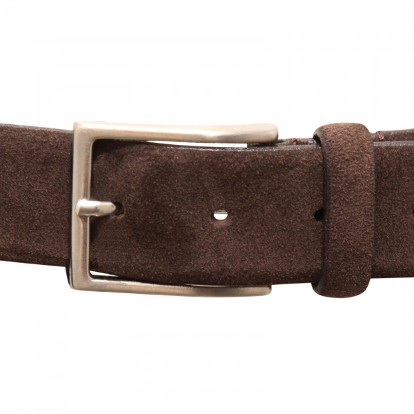 6737AR  cintura uomo BASTIANELLO man suede belt brown