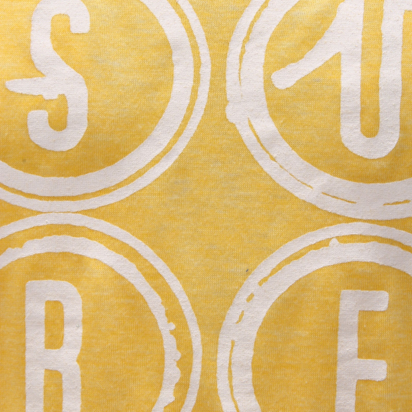 6770AE maglia uomo BLEND yellow melange printed cotton t-shirt man