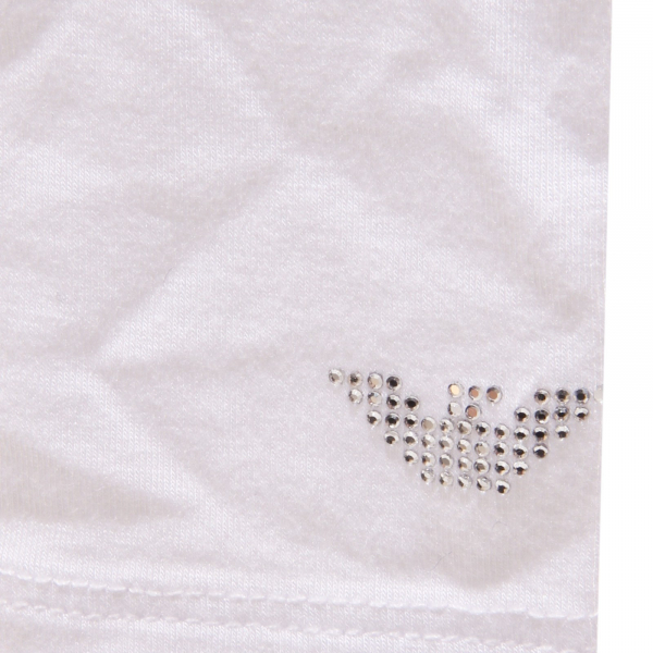 6785S coprispalle bimba ARMANI JUNIOR bianco sweater cotton kid