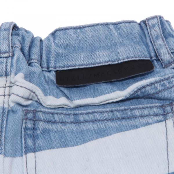6794AB bermuda bimbo BOY STELLA McCARTNEY KIDS denim stripes shorts kids