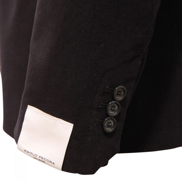 6811AZ GIACCA VELLUTO UOMO PAOLO PECORA MAN VELVET JACKET BLACK