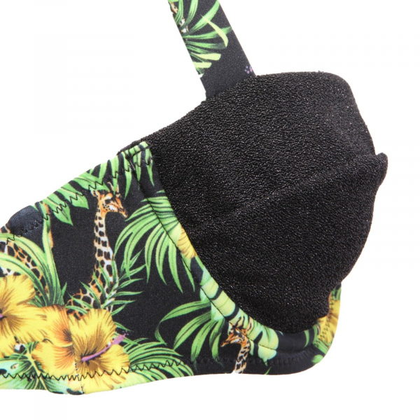 6827AI bikini donna MATINEE BY CHIARI BIASI woman lurex black beachwear 