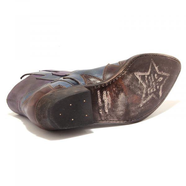 6827U stivale texano donna MATERIA PRIMA blue/violet boots woman