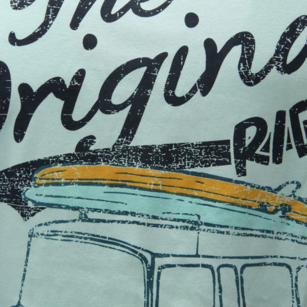 6838AE maglia uomo SMILING LONDON light green printed cotton t-shirt man