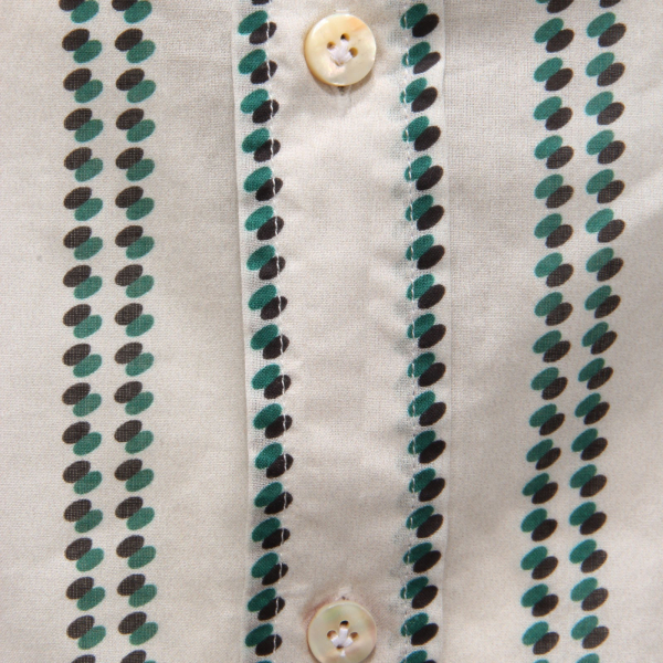 6842AF camicia uomo BAGUTTA MILANO off white/green/black cotton SLIM shirt man