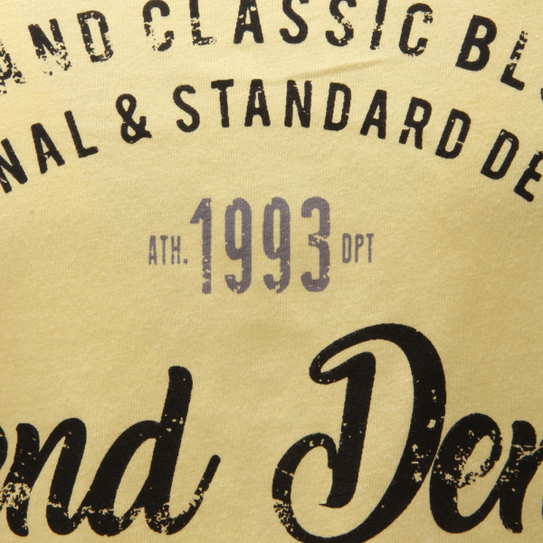 6849AE maglia uomo BLEND yellow cotton printed t-shirt man
