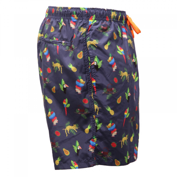 6853AH costume boxer uomo GALLO blue beachwear man