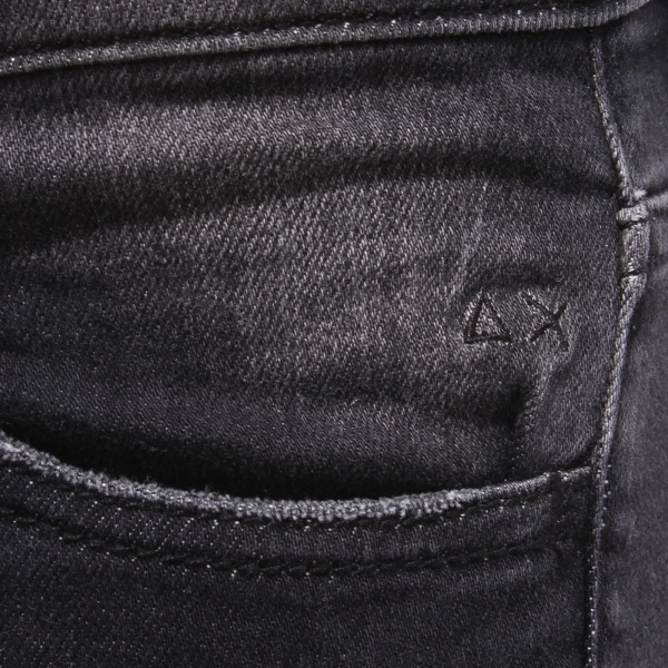 6921Y jeans donna black denim SUN 68 cotton trouser woman
