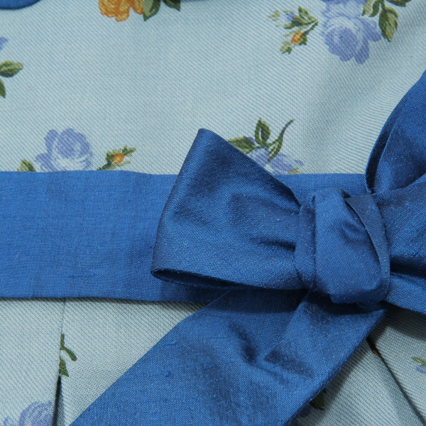 6959AD abito bimba girl COMME SI COMME CA light blue wool dress kids