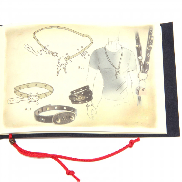 6967S magic  box  KEYRING ARMANI JEANS MOSCHETTONE JEANS  bijoux collana cintura