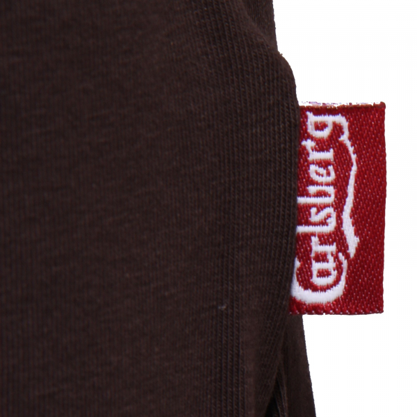 6974J maglia uomo CARLSBERG SLIM FIT dark brown cotton t-shirt man