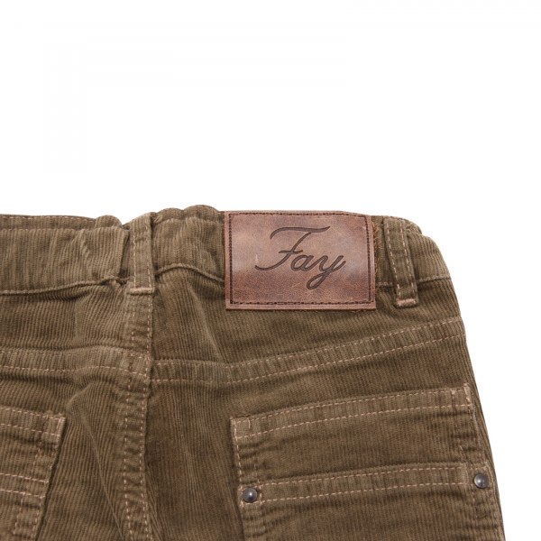 6979AP pantalone bimbo FAY boy kid velvet trousers