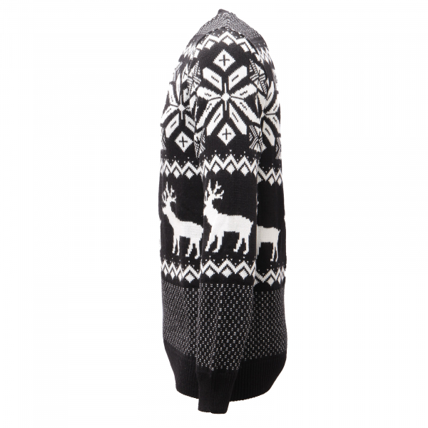 6983AG maglione uomo  LOVED. black/off white sweater man