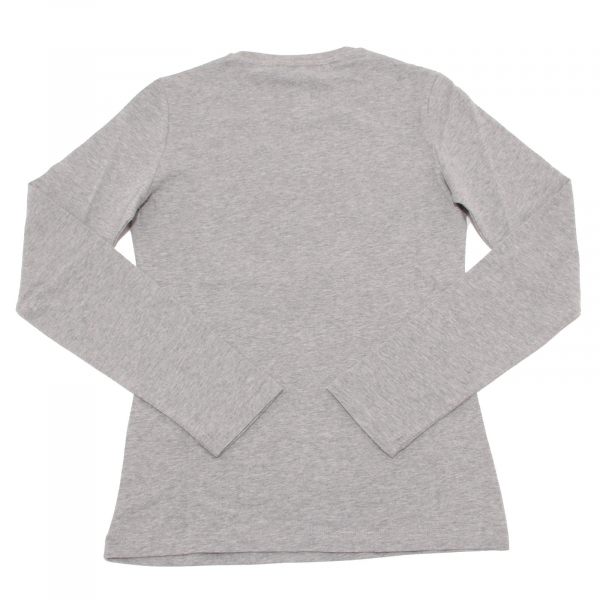 7019O maglia grigia bimba DSQUARED2 cotone manica lunga maglie t-shirts kids