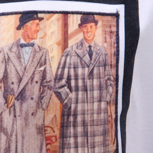 7059AG maglia uomo BOB white printed cotton t-shirt man