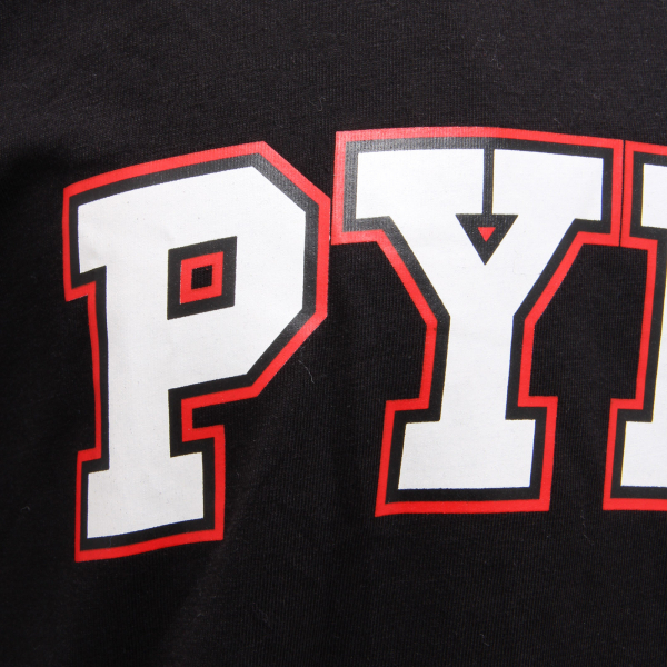7063AG maglia uomo PYREX black printed cotton t-shirt man