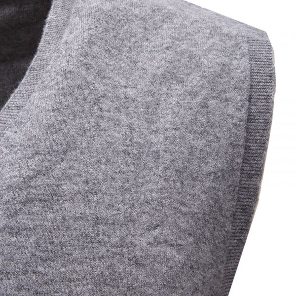 7075AG gilet uomo IMPERIAL grey viscose blend sleeveless sweater man