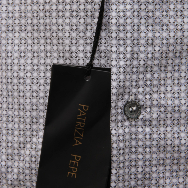  camicia uomo PATRIZIA PEPE grey/black shirt men