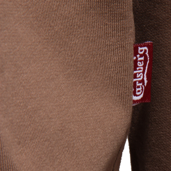 7158J felpa uomo CARLSBERG brown heavy cotton sweatshirt man